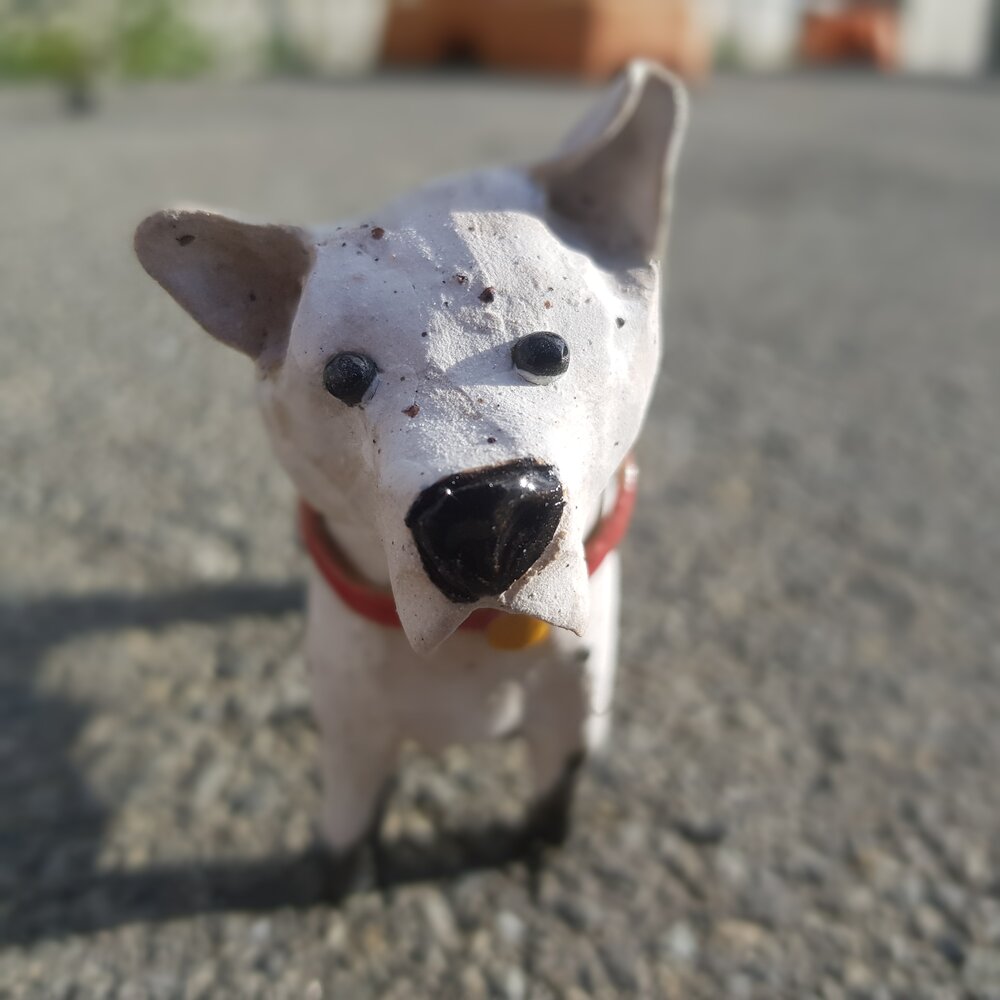Lava Ceramics handmade dog - Colin